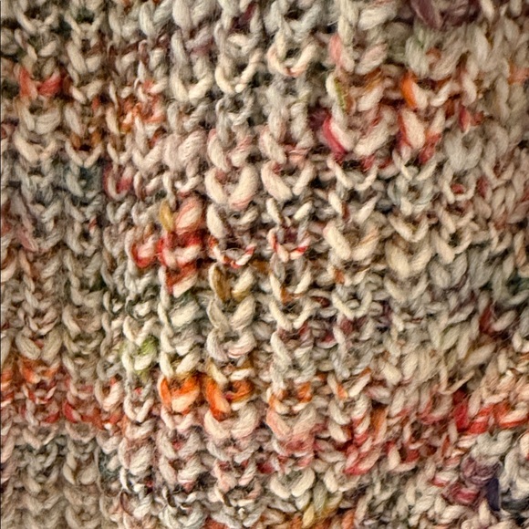 Acne Marled Knit Crew Neck Sweater with asymmetrical hem - Picture 6 of 8